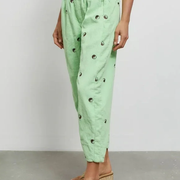 BDG Zaria Embroidered Corduroy Pull On Pant - Picture 3 of 6